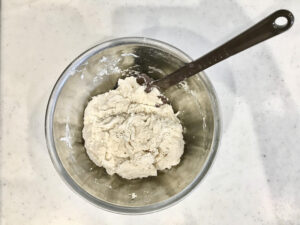 基本のパン　混ぜ終わり