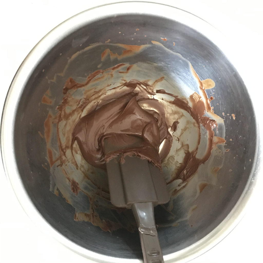 チョコムース　湯煎