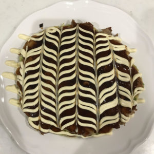 お好み焼きのマヨネーズアートその③