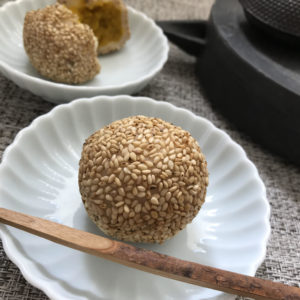 かぼちゃごま団子