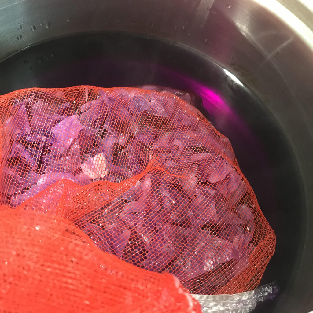 紫キャベツの色素抽出