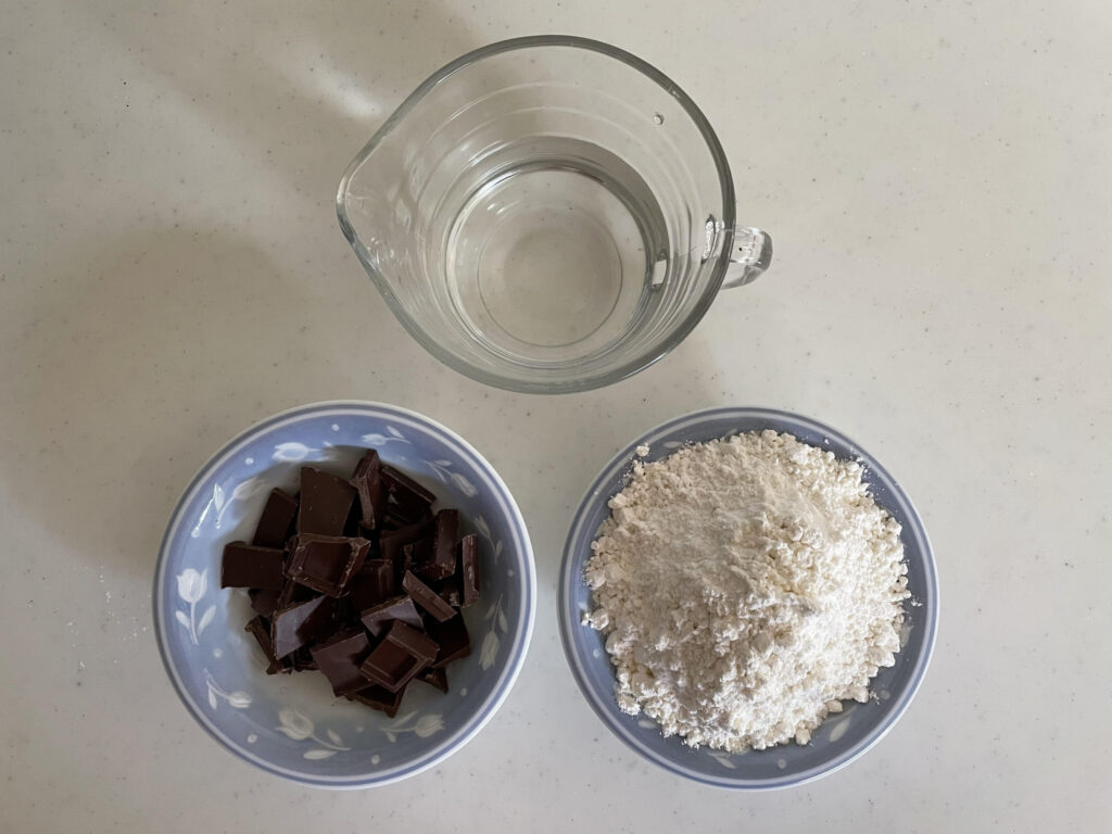 チョコレートマフィンの材料