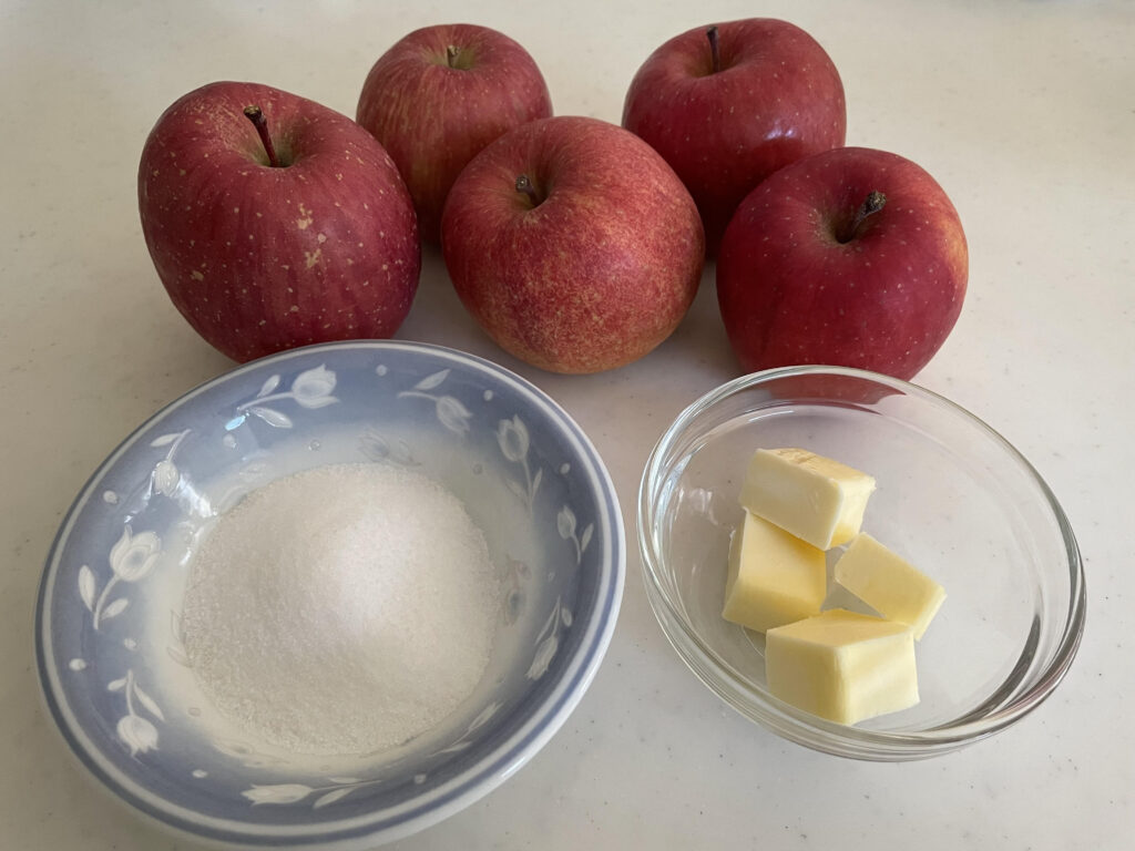 りんごのタルトタタンのパイ生地の材料