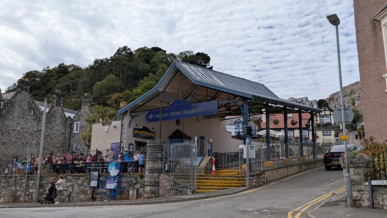 Llandudnoのgreat orme tram乗り場